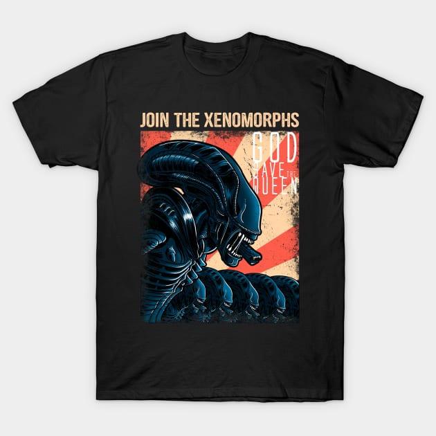 Join the xenomorphs T-Shirt by Cromanart